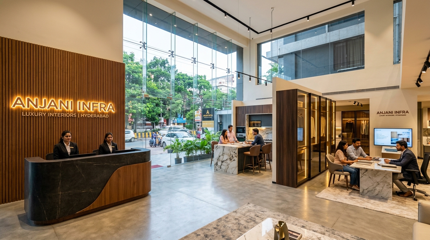 Anjani Infra Luxury Home Interior Experience Centre & Showroom in Hyderabad