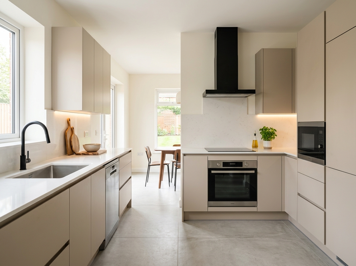 L Shape Kitchen design 1