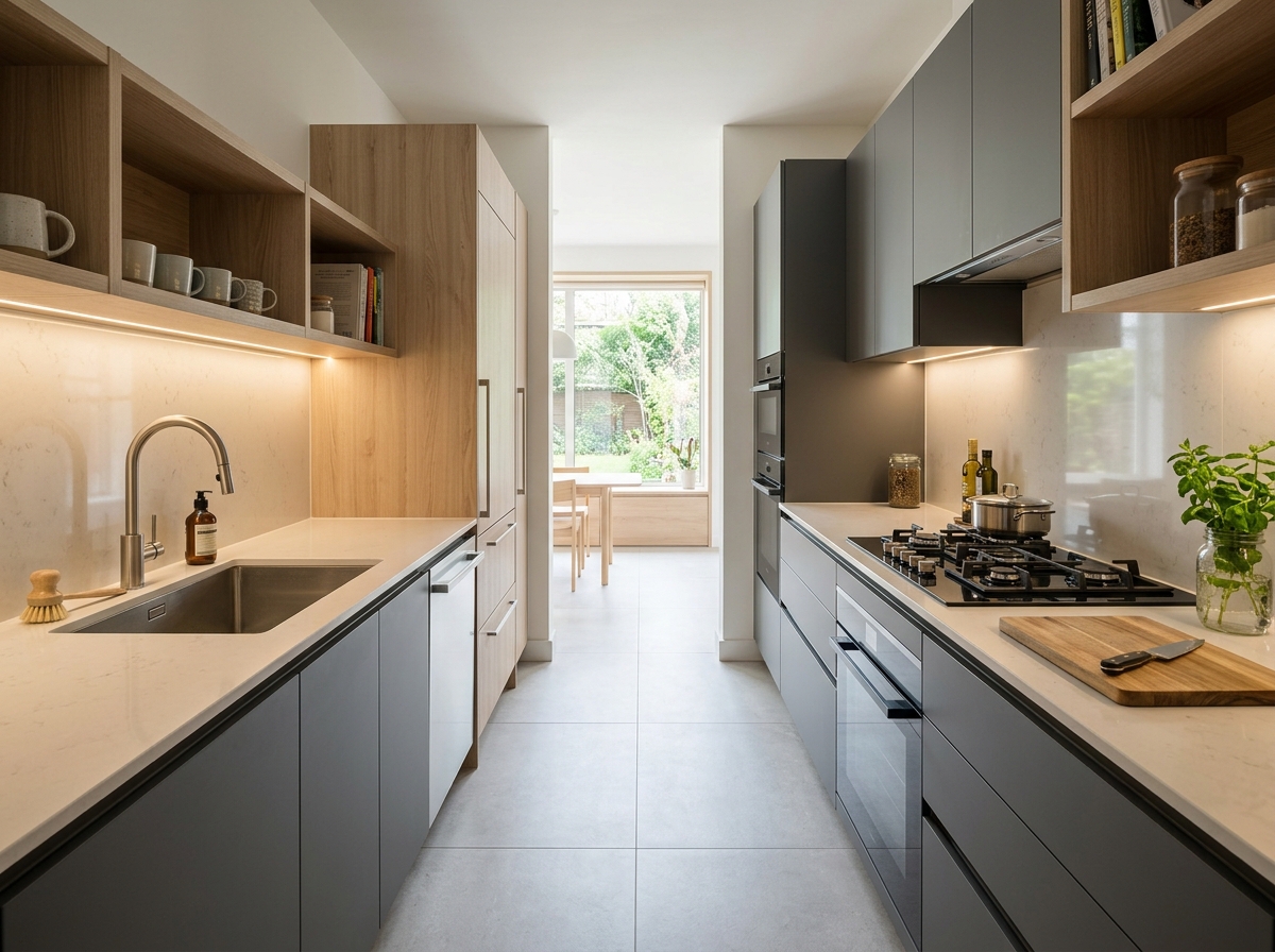 Parallel Kitchen design 1